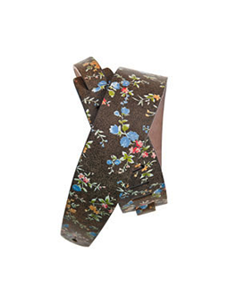 Planet Waves Distressed Floral Brown Strap