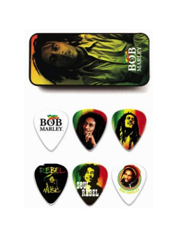 Dunlop BOB-PT01M Bob Marley Rasta Mesium Picks
