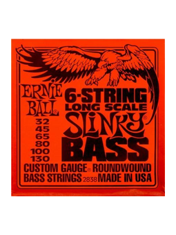 Ernie Ball 2838 - 6-string Long Scale Slinky Bass