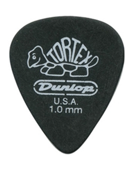 Dunlop 488R1.0 Pitch Black Standard 1.0 mm