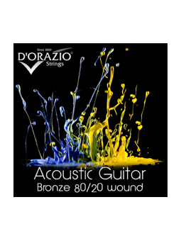 D'orazio 80/20 Acoustic Bronze Light 12String