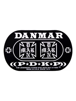 Danmar 210DKIC Iron Cross Double Power Disk Kick Pad