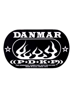 Danmar 210DKF Flame Double Power Disk Kick Pad