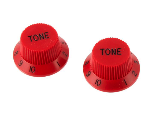 Allparts PK-0153-026 Tone Knobs for Stratocaster Red
