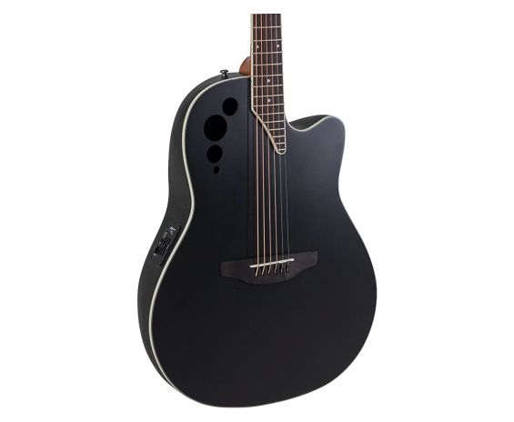 Applause Elite AE44 Mid Cutaway Black Satin