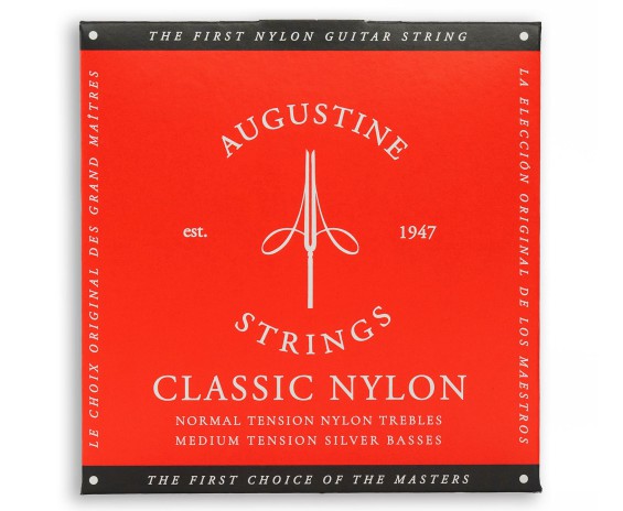 Augustine AU-10SETRED - Set Corde Per Chitarra Classica, Red Medium Tension