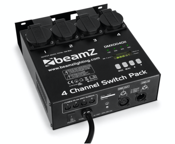 Beamz DMX004DII 4 Channel Switch Pack