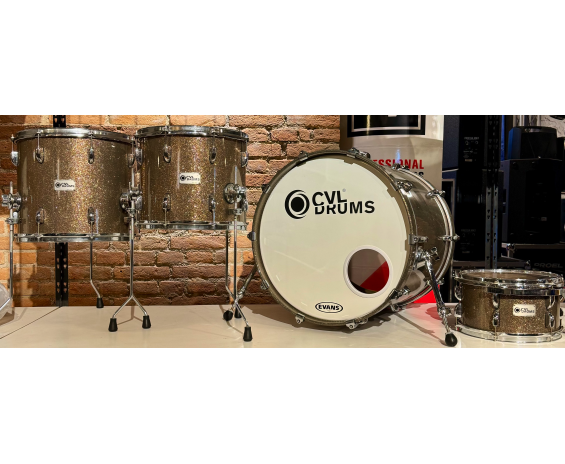 Cvl Drums Set di 4 Fusti in Betulla - Finitura Sparkle