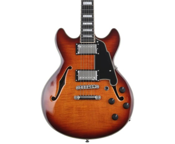 D'angelico Premier Mini DC Dark Iced Tea Burst