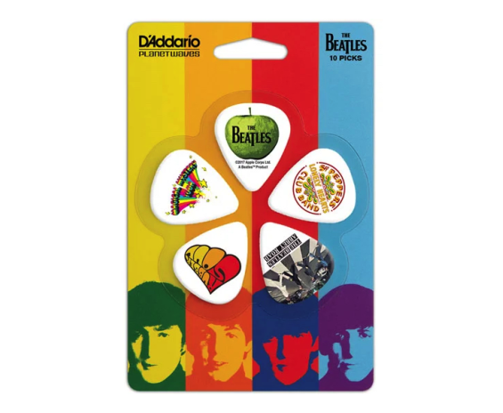 Daddario 1CWH4-10B3 Set di Plettri Beatles Classic 10 Pack
