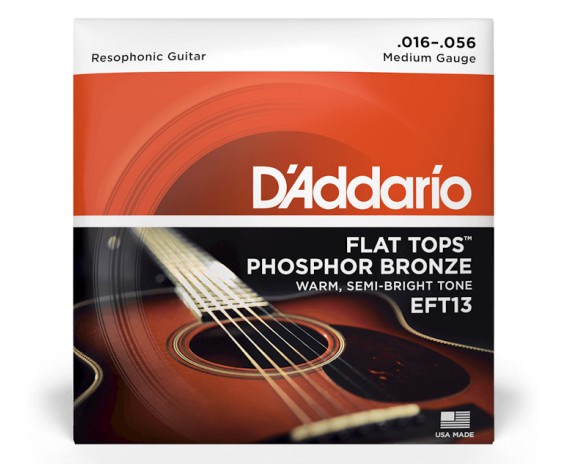 Daddario EFT13 Flat Tops Resophonic