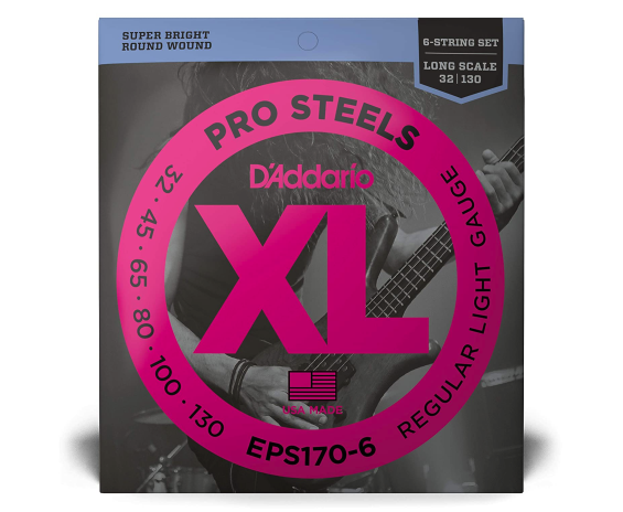 Daddario EPS170-6 Pro Steels Long Scale