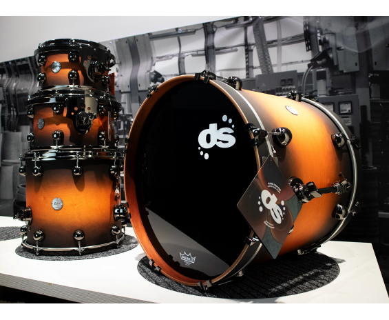 Ds Drums Rebel Custom Shop Betulla, Amber Burst