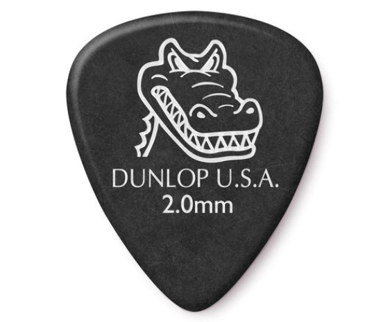 Dunlop 417P2.0 Gator Grip Standard Black 2.0mm 12Pz.