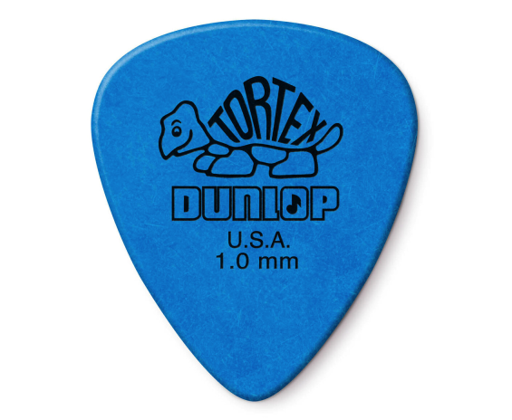 Dunlop 418P1.0 Tortex Standard Blue 1.0mm 12 Picks