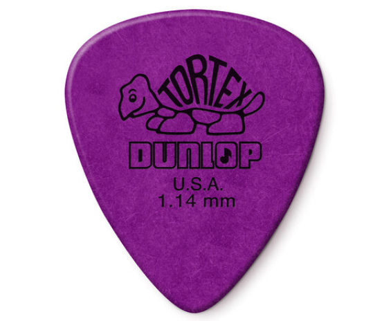 Dunlop 418P1.14 Tortex Standard  Purple 1.14mm Player's 12 Picks