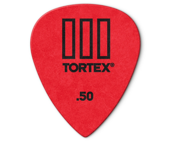 Dunlop 462P.50 Tortex III Red 5.0mm Player's 12 Picks