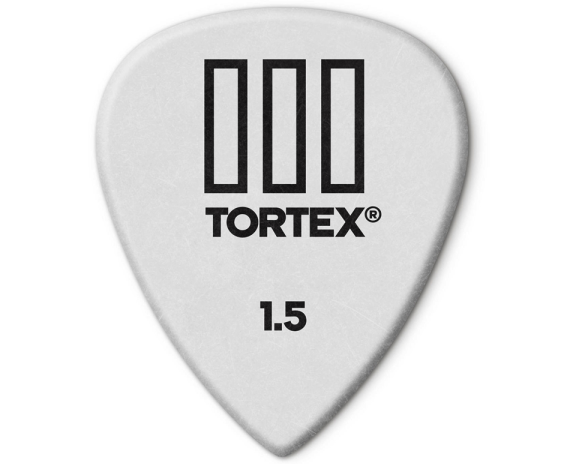 Dunlop 462P1.50 Tortex III White 1.50mm  Player's 12 Picks