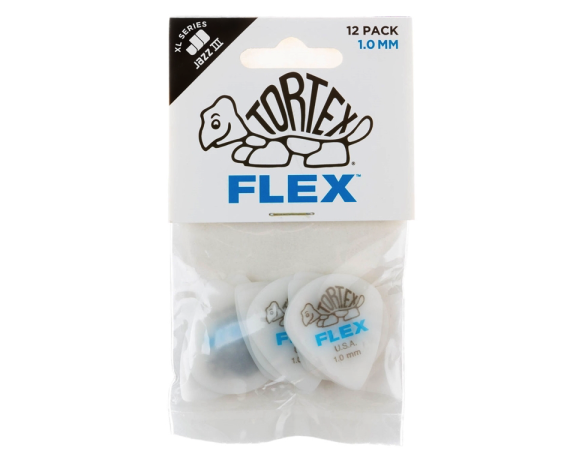 Dunlop 466P1.00 Tortex Flex Jazz III XL 1,0mm Player's 12 Pack