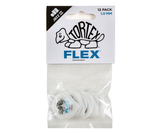 Dunlop 468P1.0 Tortex flex jazz III 1.0MM 12-Pack