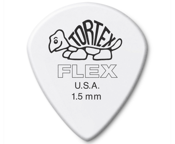 Dunlop 468P1.5Tortex flex jazz III 1.5mm Player's 12 Pack
