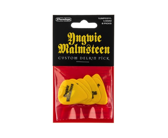 Dunlop YJMP03YL Malmsteen Custom Delrin Pick 1.14 mm Player Pack 6 Plettri