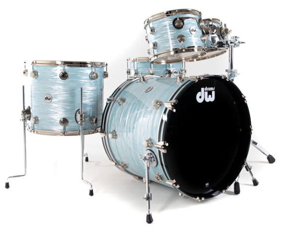 Dw (drum Workshop) Collector's Finish Ply w/ Snare - Pale Blue Oyster