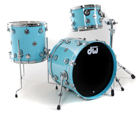Dw (drum Workshop) Collector's Lacquer Custom - Robin's Egg Blue