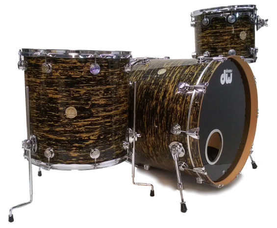 Dw (drum Workshop) Collector's Series - 3 Pcs Drumset in Black Oyster Glass