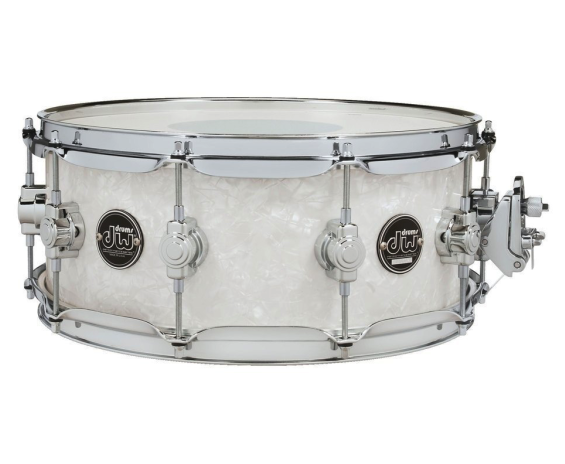 Dw (drum Workshop) Performance Maple Snare Drum In White Marine Pearl