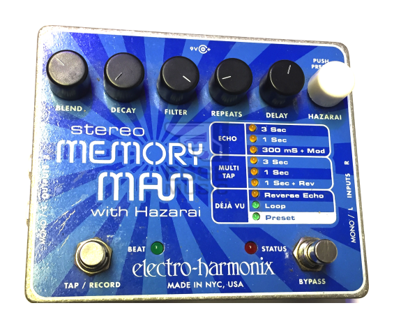 Electro Harmonix Stereo Memory Man W/hazarai