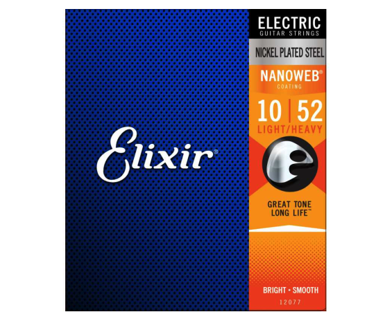 Elixir 12077 Nanoweb Light/Heavy 10-52