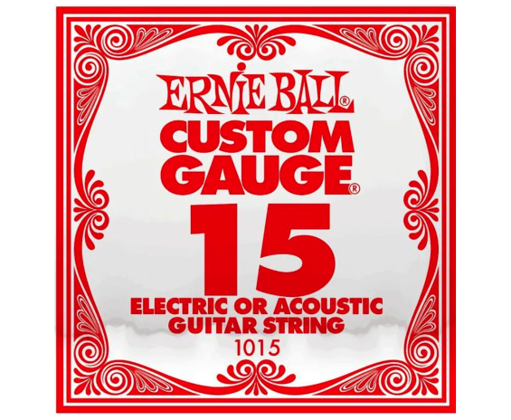 Ernie Ball 015 Plain Steel Single