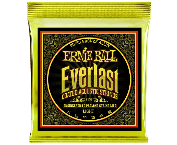 Ernie Ball 2568 Everlast Coated 80/20 Bronze Light