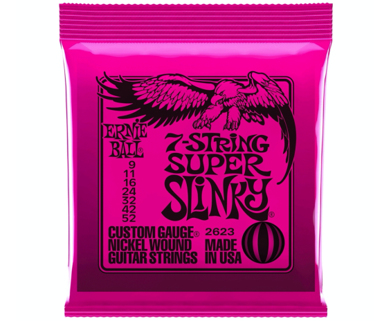 Ernie Ball 2623 7 String Super Slinky