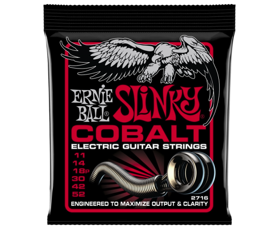 Ernie Ball 2716 Burly Slinky cobalt guitar 11-52