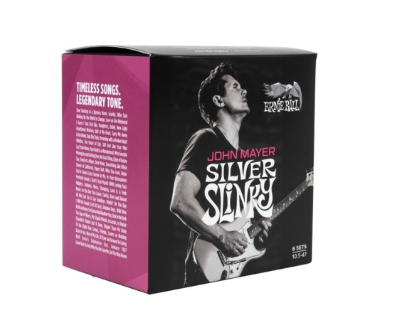 Ernie Ball 3817 John Mayer Silver Slinky 10.5-47 6 Pack