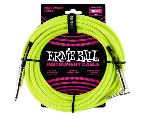 Ernie Ball 6085 Cavo Braided Neon Yellow