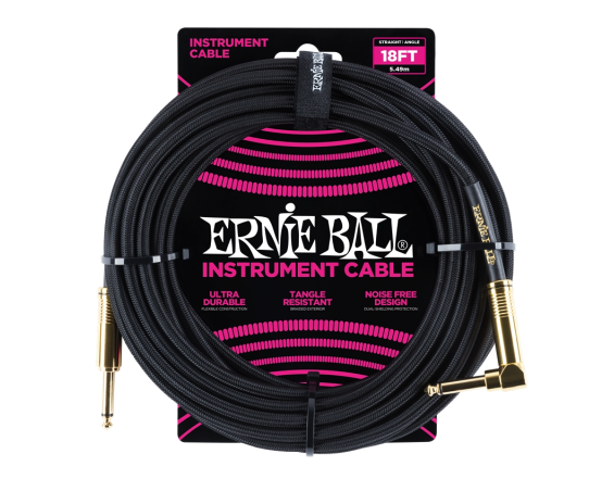 Ernie Ball 6086 Braided Cbale Black gold