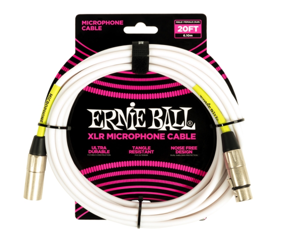 Ernie Ball 6389 PVC bianco 6Mt