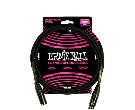 Ernie Ball 6390 Braided nero 1,5Mt