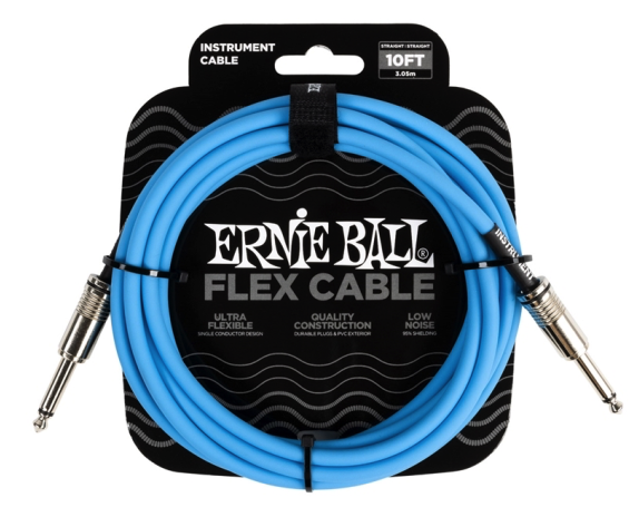Ernie Ball 6412 flex cable blue 3M