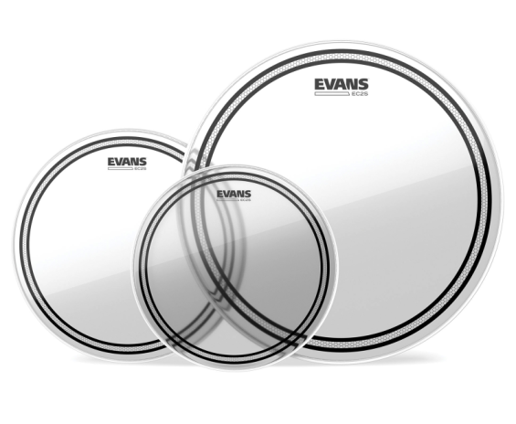 Evans ETP-EC2SCTD-R EC2 Frosted Tom Pack-Rock (10