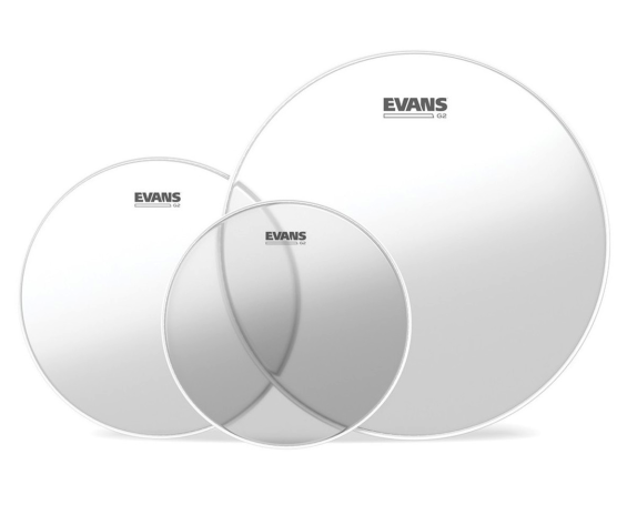 Evans ETP-G2CLR-F G2 Clear Tom Pack-Fusion Set 10