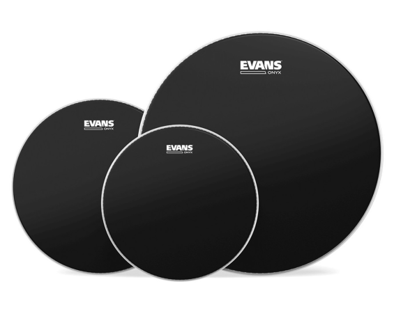Evans ETP-ONX2-R Onyx Coated Tom Pack-Rock (10