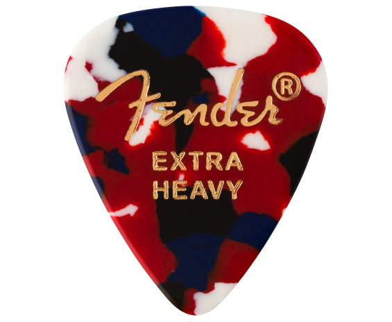 Fender 351 Shape Classic Picks Confetti  Extra Heavy 12 Picks