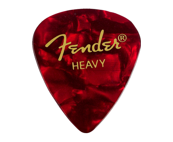 Fender 351 Shape Picks Heavy Red Moto