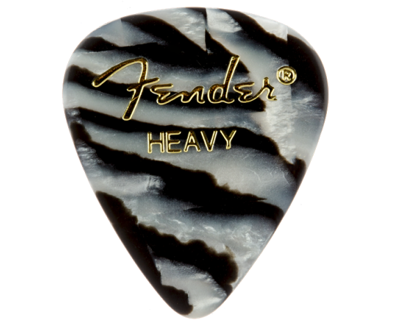 Fender 351 Shape Premium Picks, Heavy, Zebra