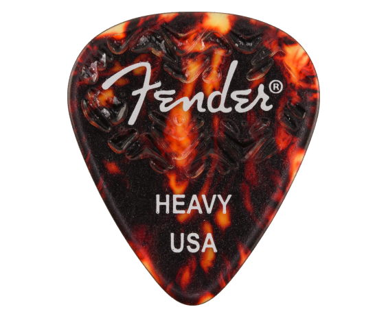Fender 351 Shape Wavelength Grip Tortoise Shell Heavy 6 Pack