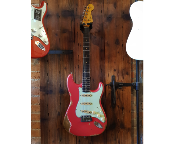 Fender 60 Strat Heavy Relic Rw Fiesta Red